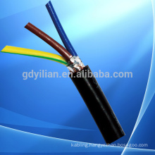 Factory best price black or yellow color RVV 3 cores Copper electric wire, electrical cable